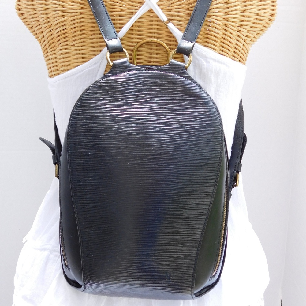 SOLD-LOUIS VUITTON MABILION NOIR EPI BACKPACK - Picture 2 of 8
